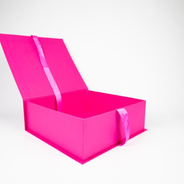 Book Style Gift Box with Ribbon Cerise Pink South Africa