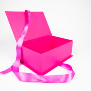 Book Style Gift Box with Ribbon Cerise Pink South Africa