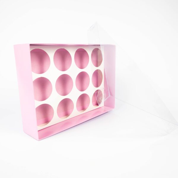Cup Cake Box Self Erect with Clear Lid Light Pink South Africa