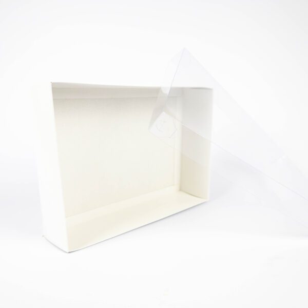 Presentation Gift Box Self Erect with Clear Lid White South Africa