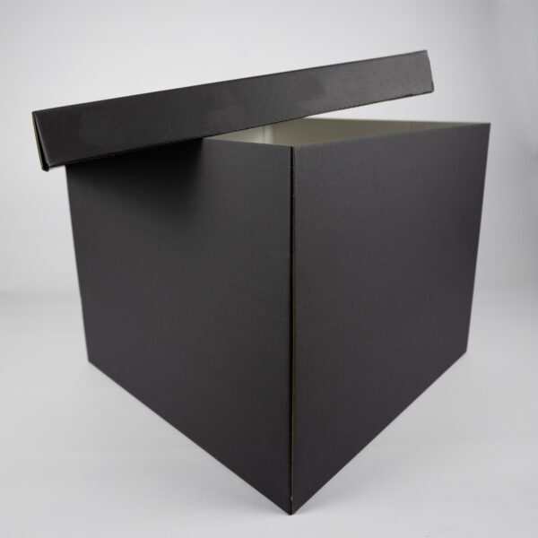 Large Cube Box Self Erect with Lid Black South Africa