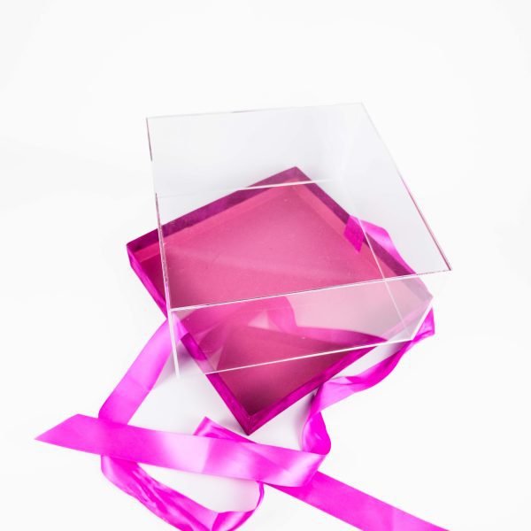 Perspex Suede Box Pink Open South Africa