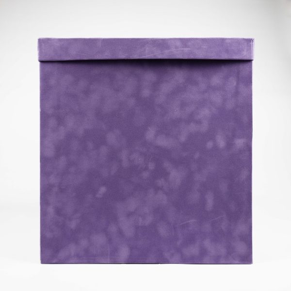 Suede Cube Box Large Lilac South Africa