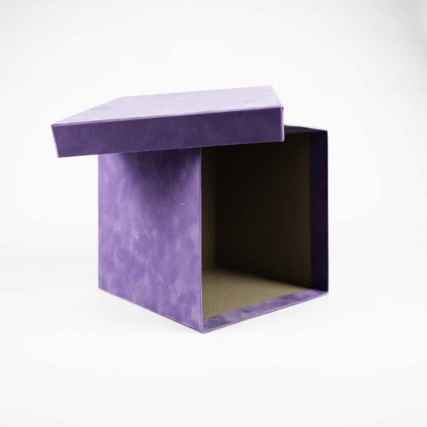 Suede Cube Box Med Lilac South Africa