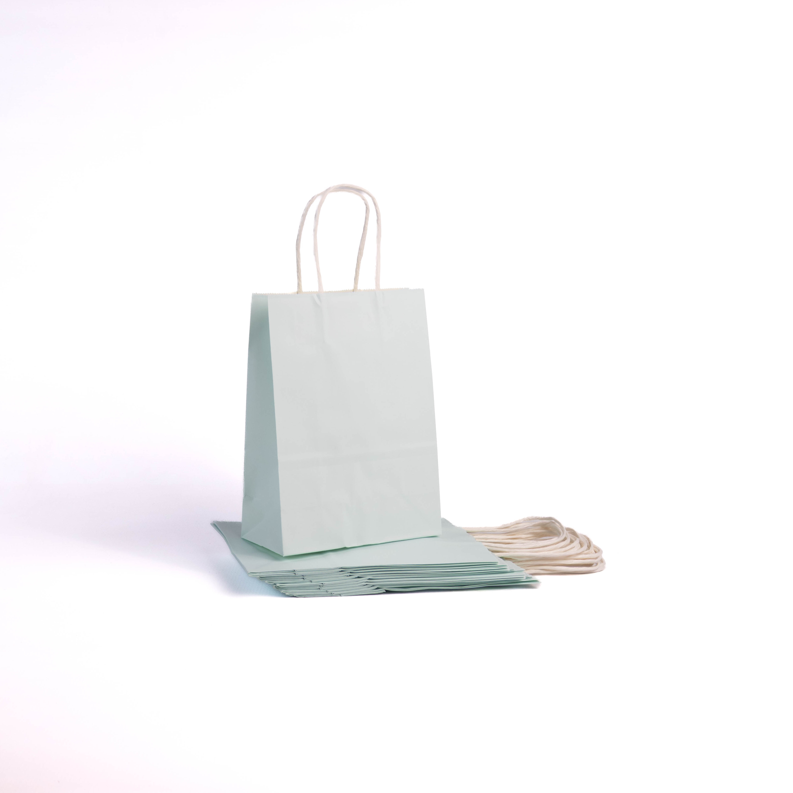 A5 Paper Gift Bag With Straw Handle - 12 Bags - Image 12