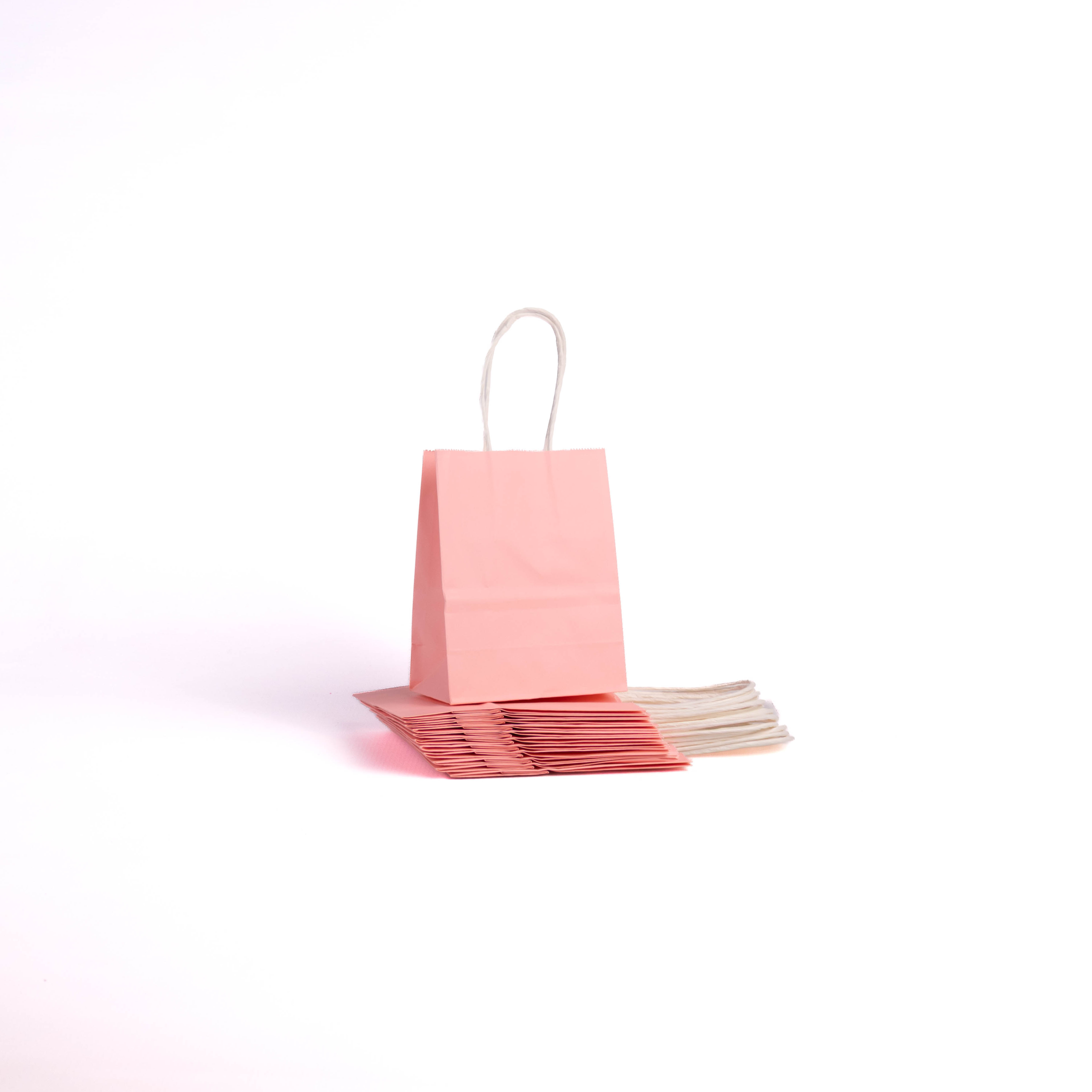 A6 Paper Gift Bag With Straw Handle - 12 Bags - Image 6