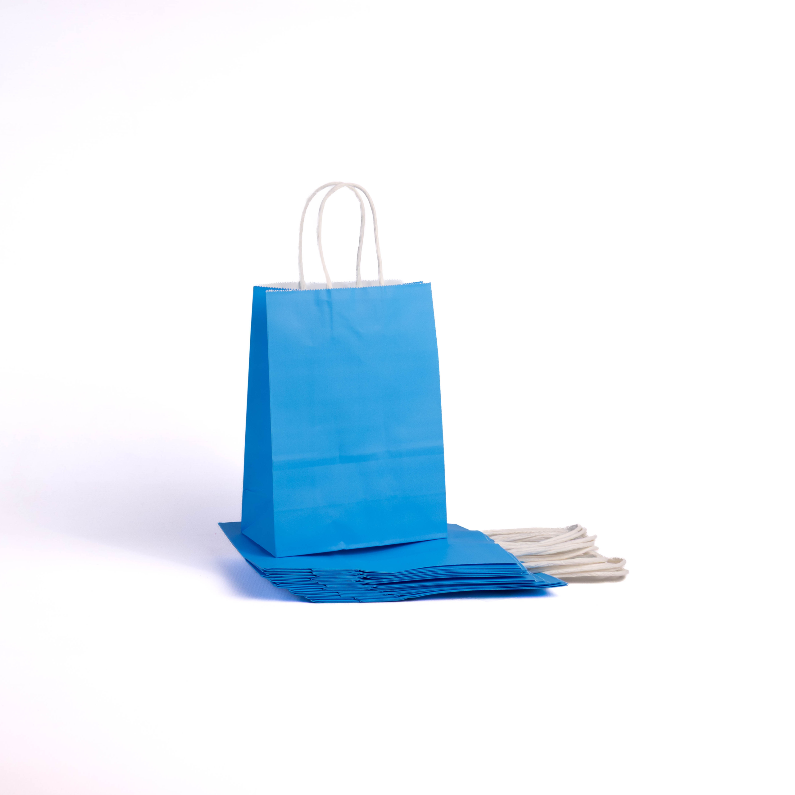 A5 Paper Gift Bag With Straw Handle - 12 Bags - Image 11