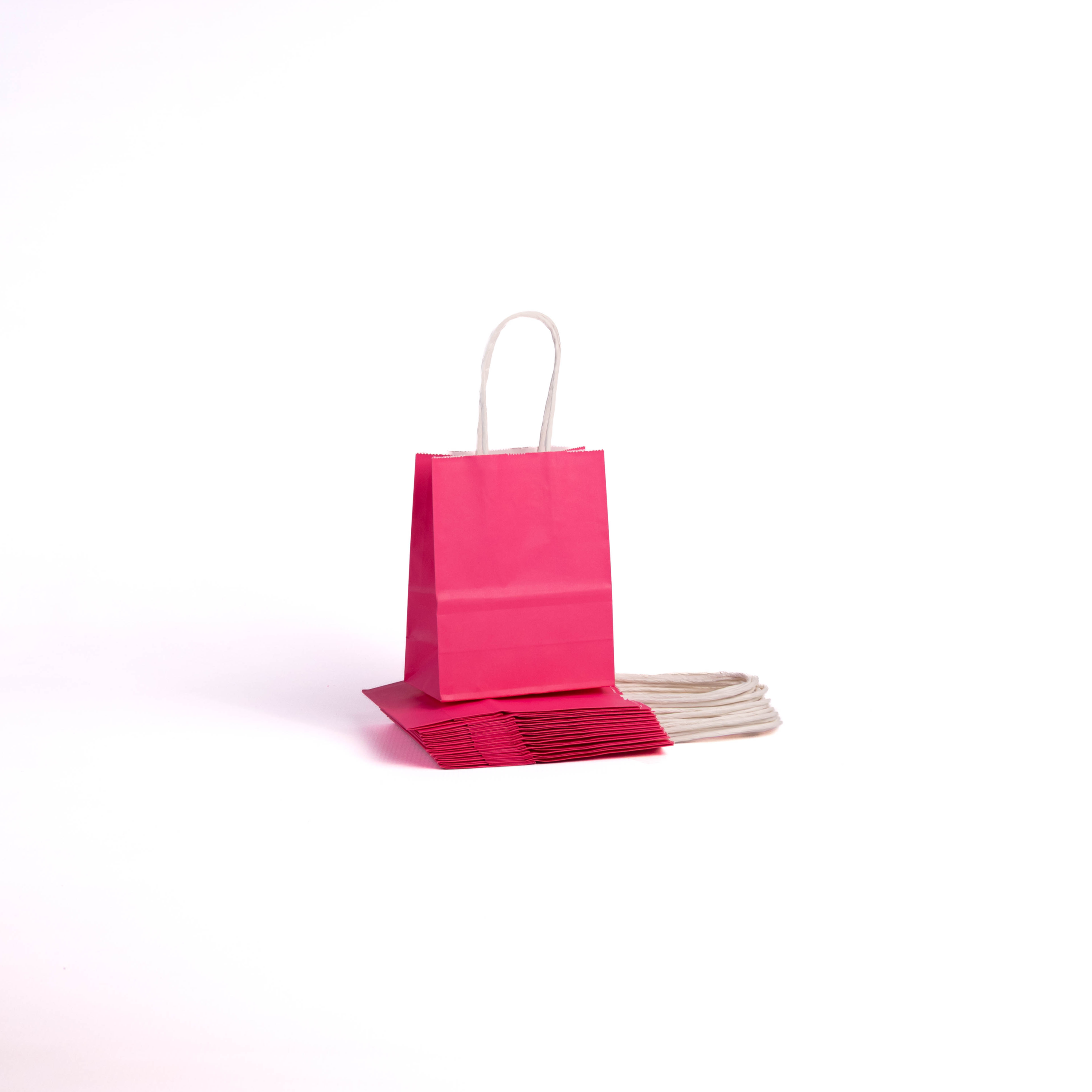 A6 Paper Gift Bag With Straw Handle - 12 Bags - Image 5