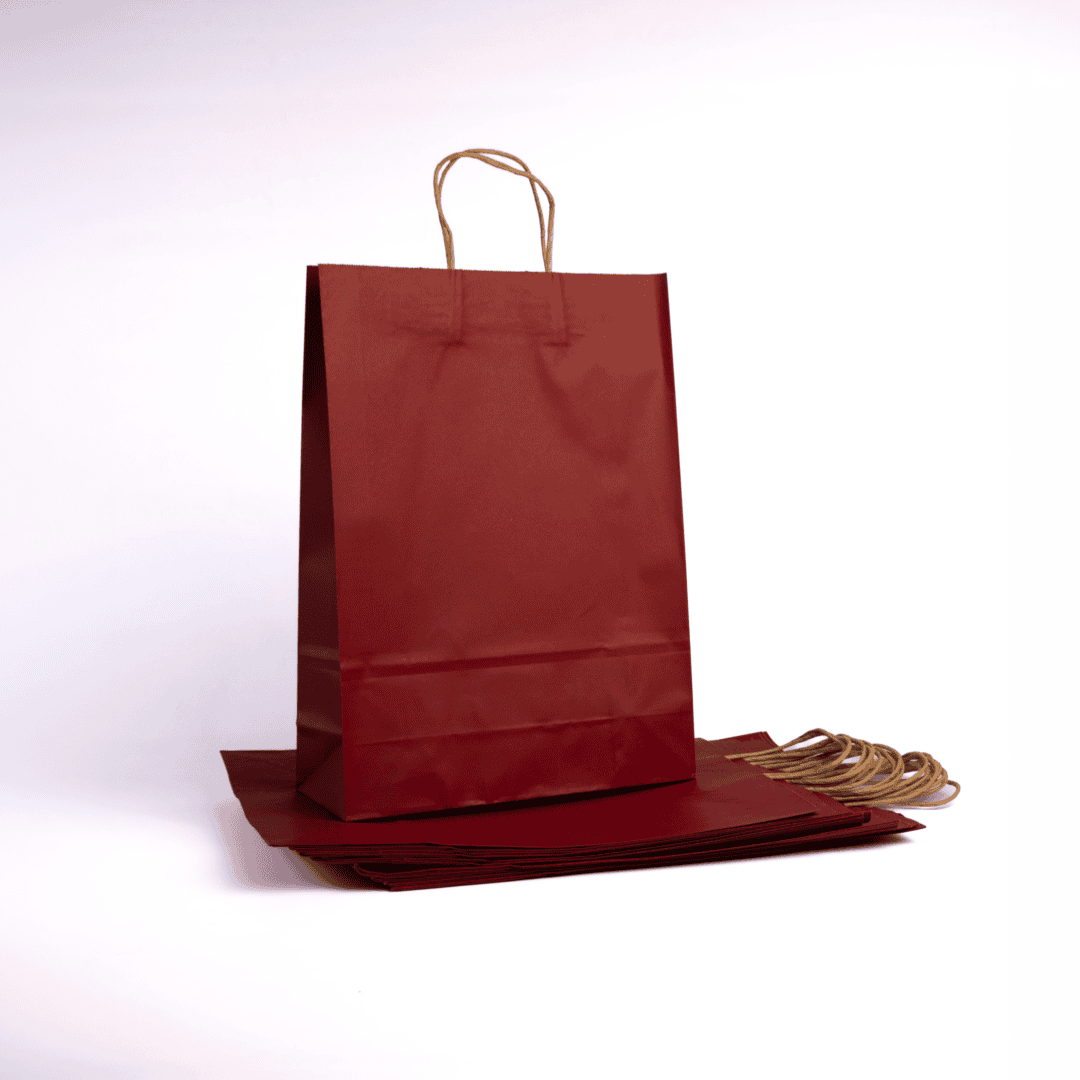 A3 Paper Gift Bag With Straw Handle - 12 Bags - Image 12