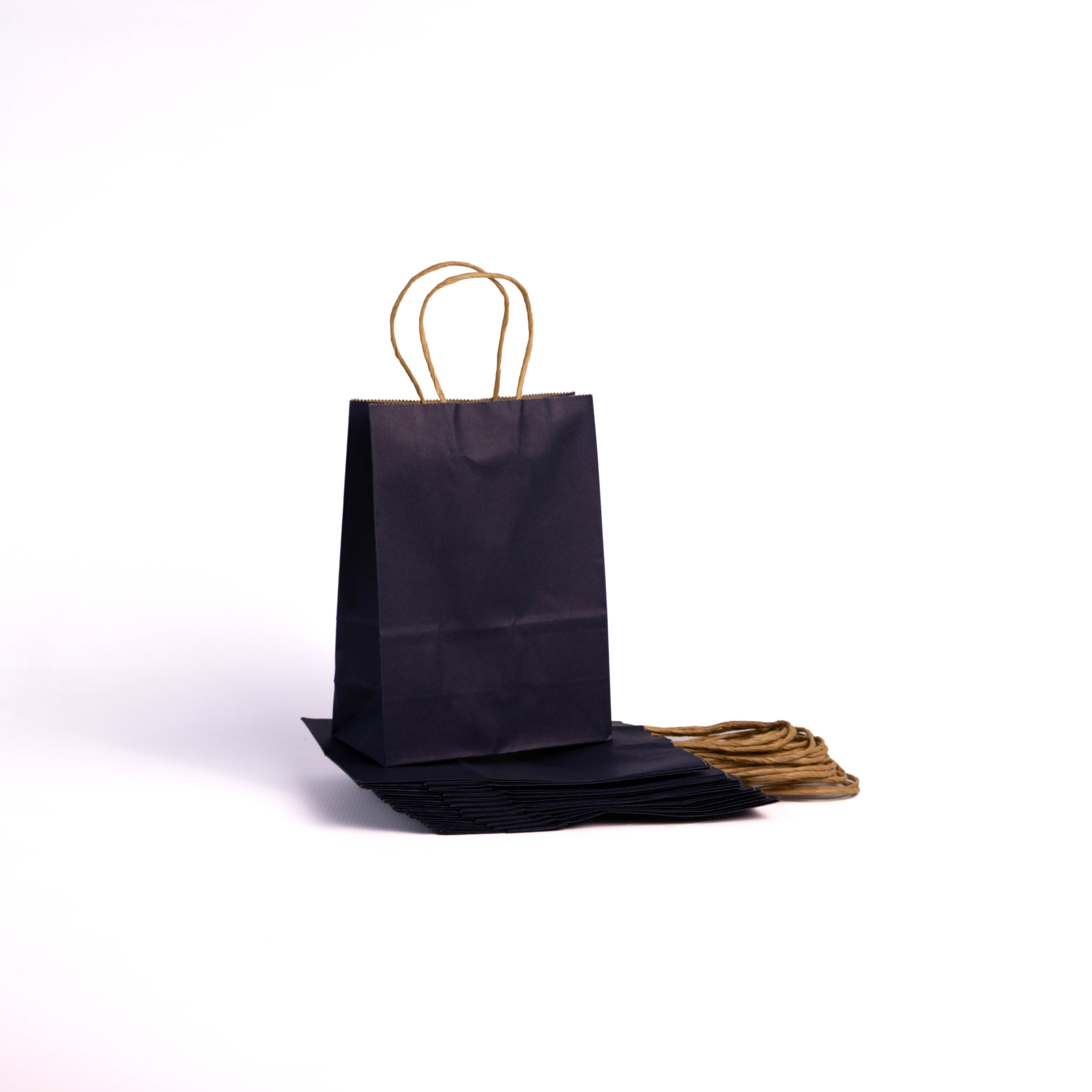 A5 Paper Gift Bag With Straw Handle - 12 Bags - Image 10