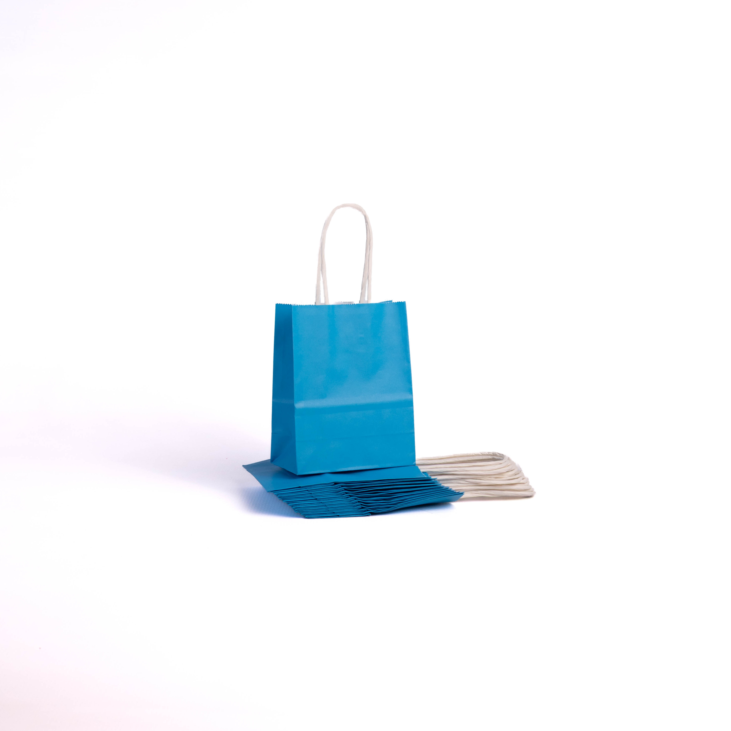 A6 Paper Gift Bag With Straw Handle - 12 Bags - Image 4