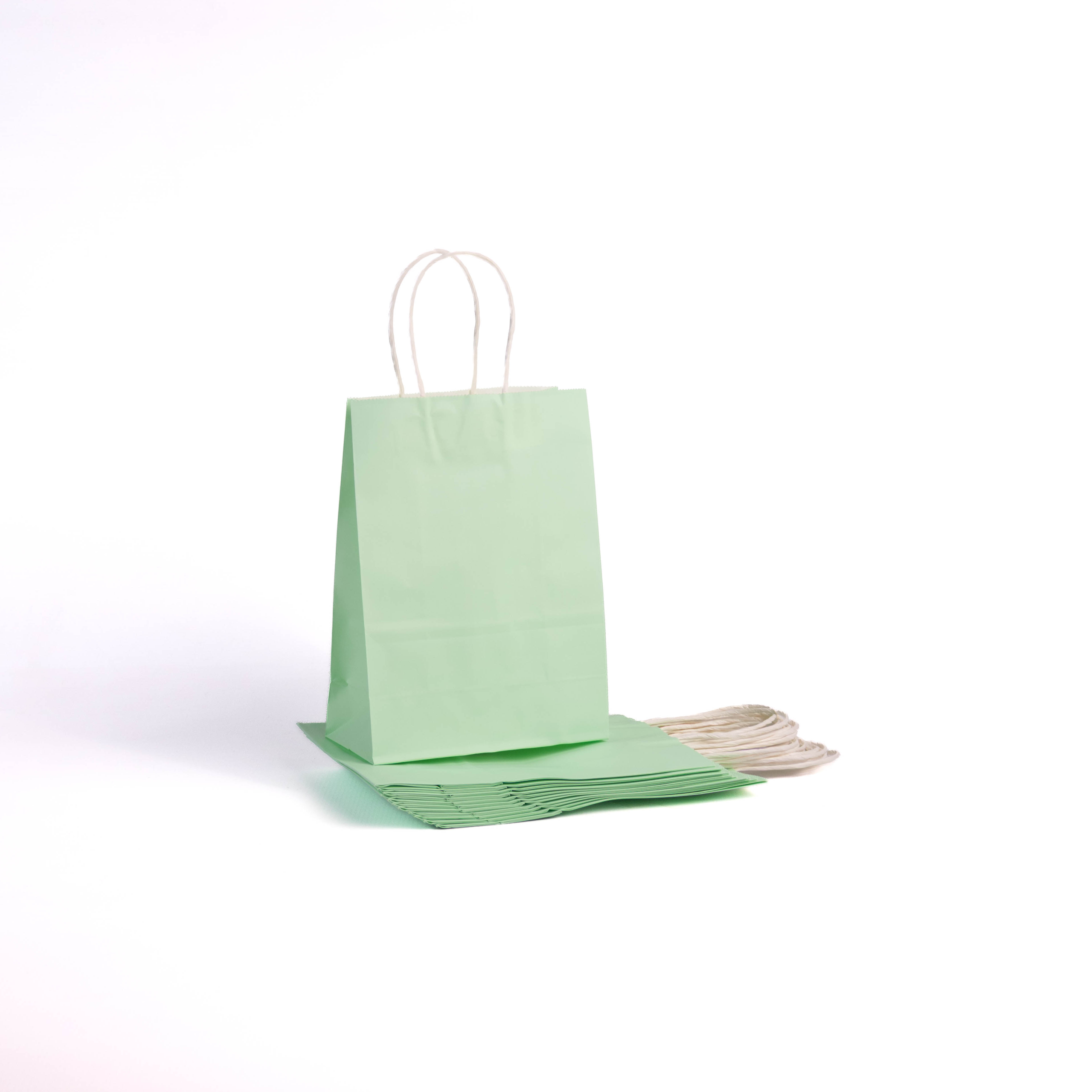 A5 Paper Gift Bag With Straw Handle - 12 Bags - Image 9