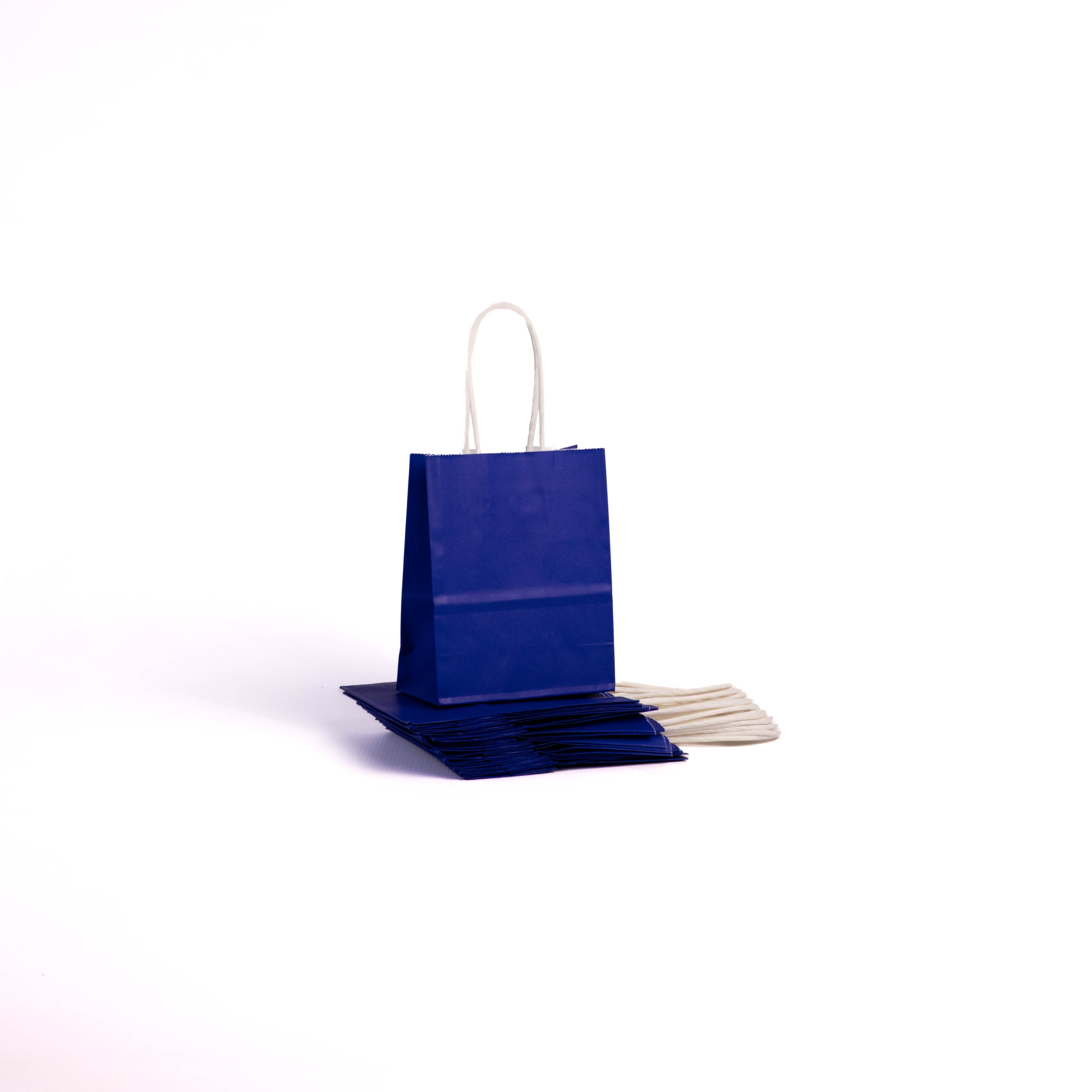 A6 Paper Gift Bag With Straw Handle - 12 Bags - Image 3
