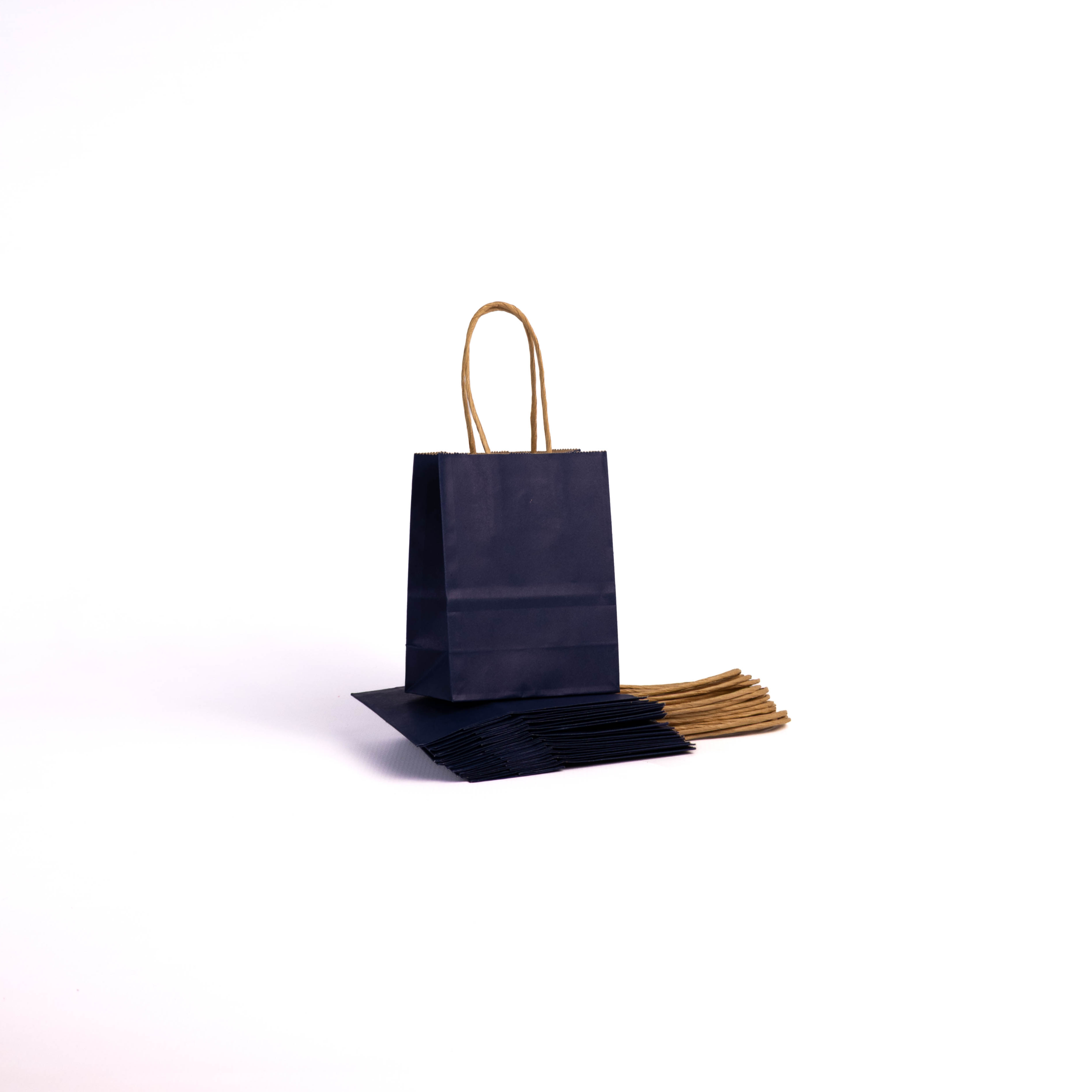 A6 Paper Gift Bag With Straw Handle - 12 Bags - Image 2