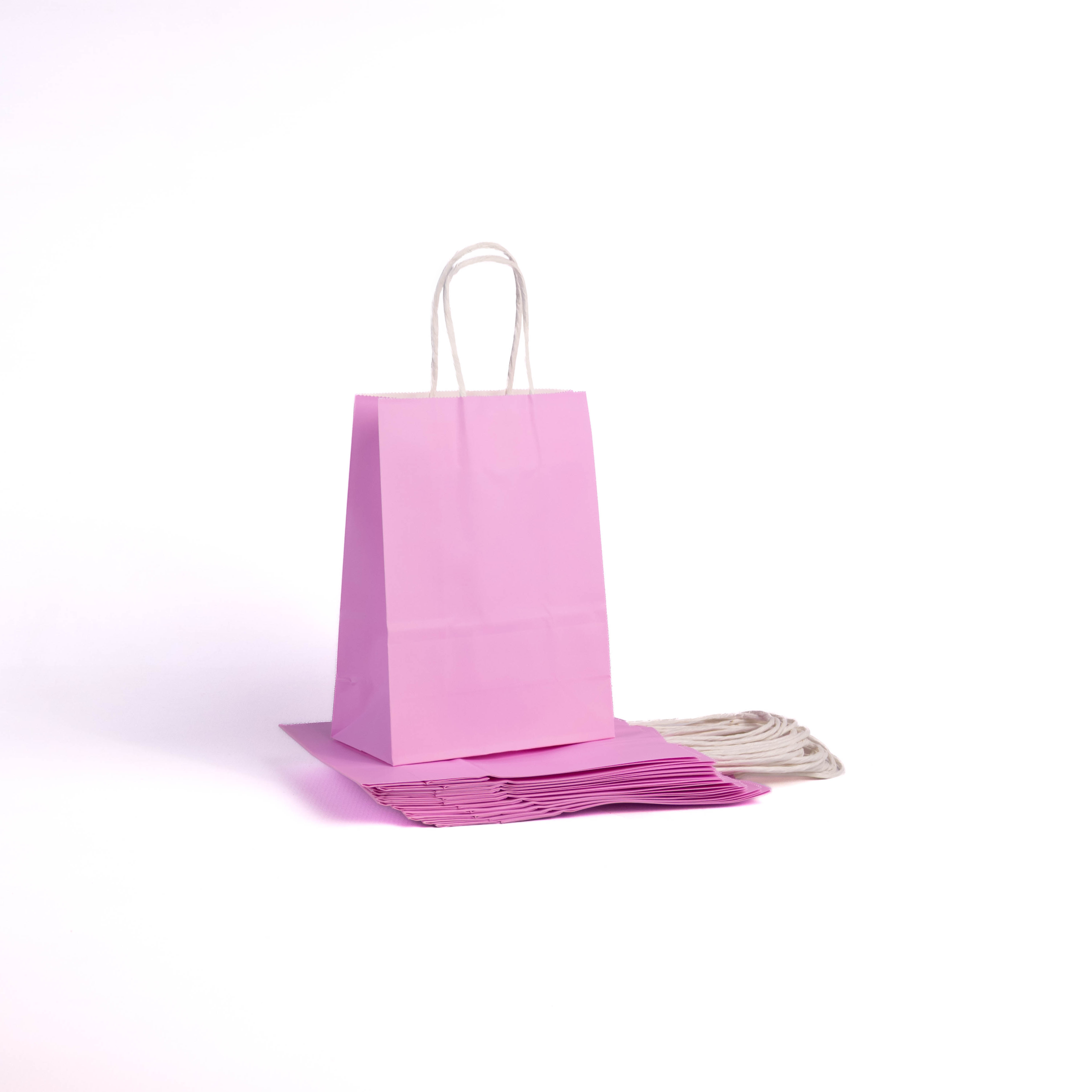 A5 Paper Gift Bag With Straw Handle - 12 Bags - Image 7