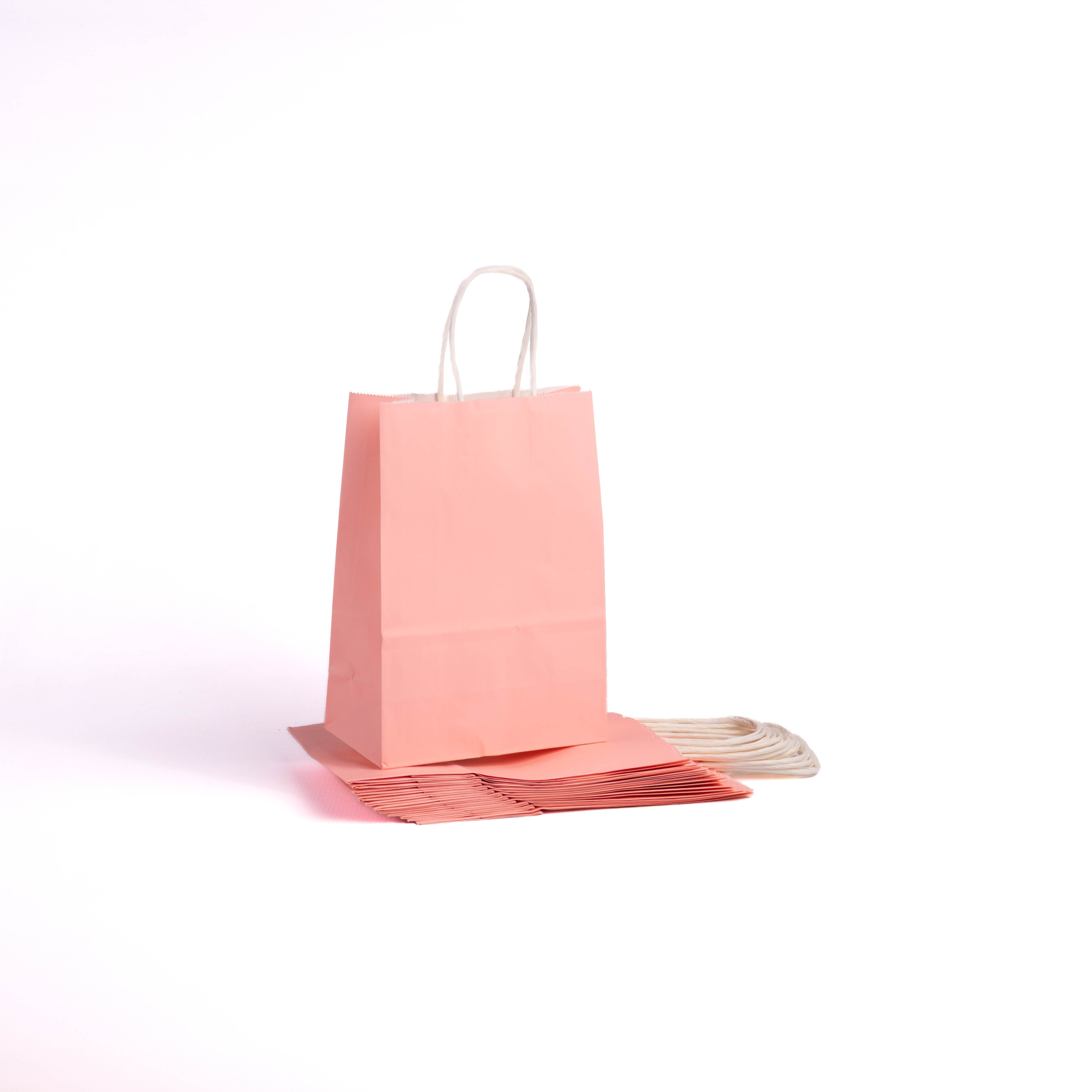 A5 Paper Gift Bag With Straw Handle - 12 Bags - Image 5