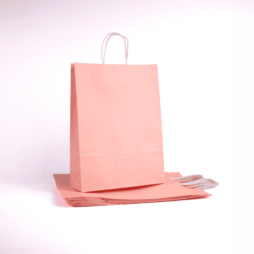 A3 Paper Gift Bag With Straw Handle - 12 Bags - Image 5