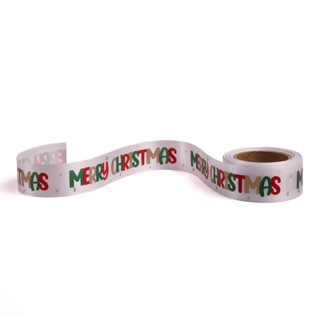 Christmas Poly Satin Ribbon Roll - Image 6