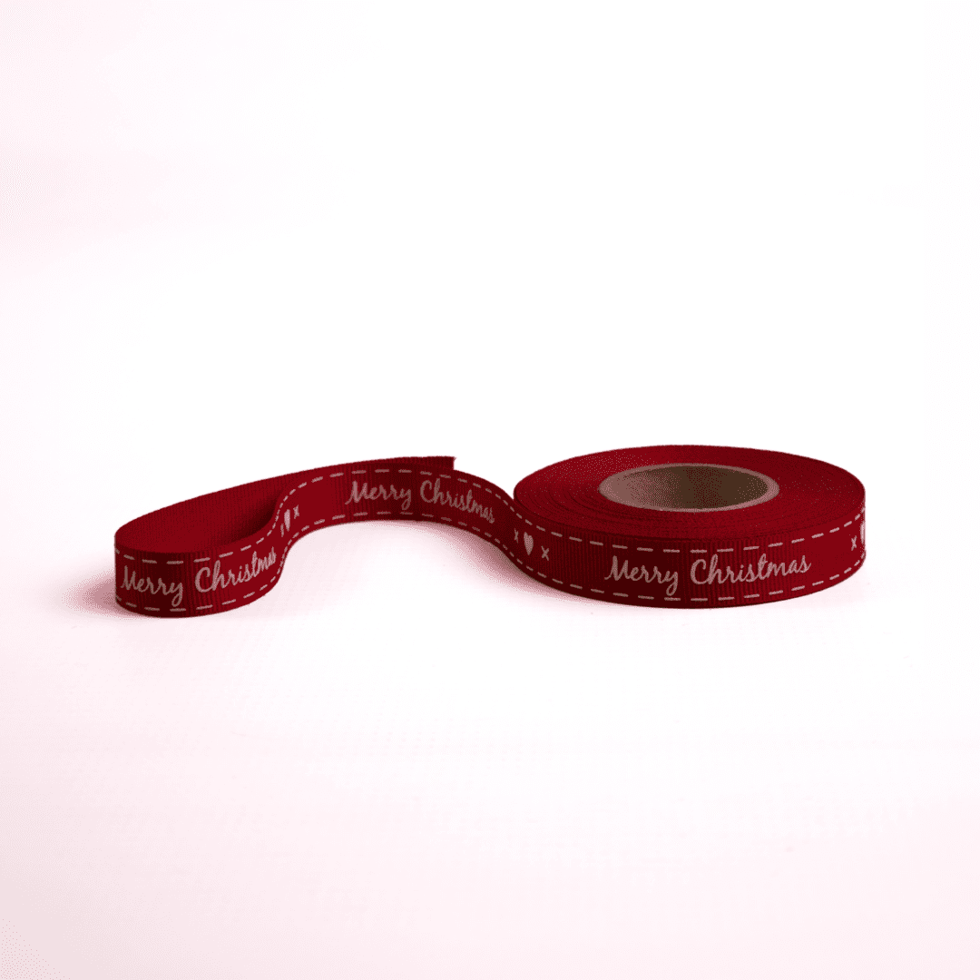 "Merry Christmas" Petersham Ribbon Roll - Image 4
