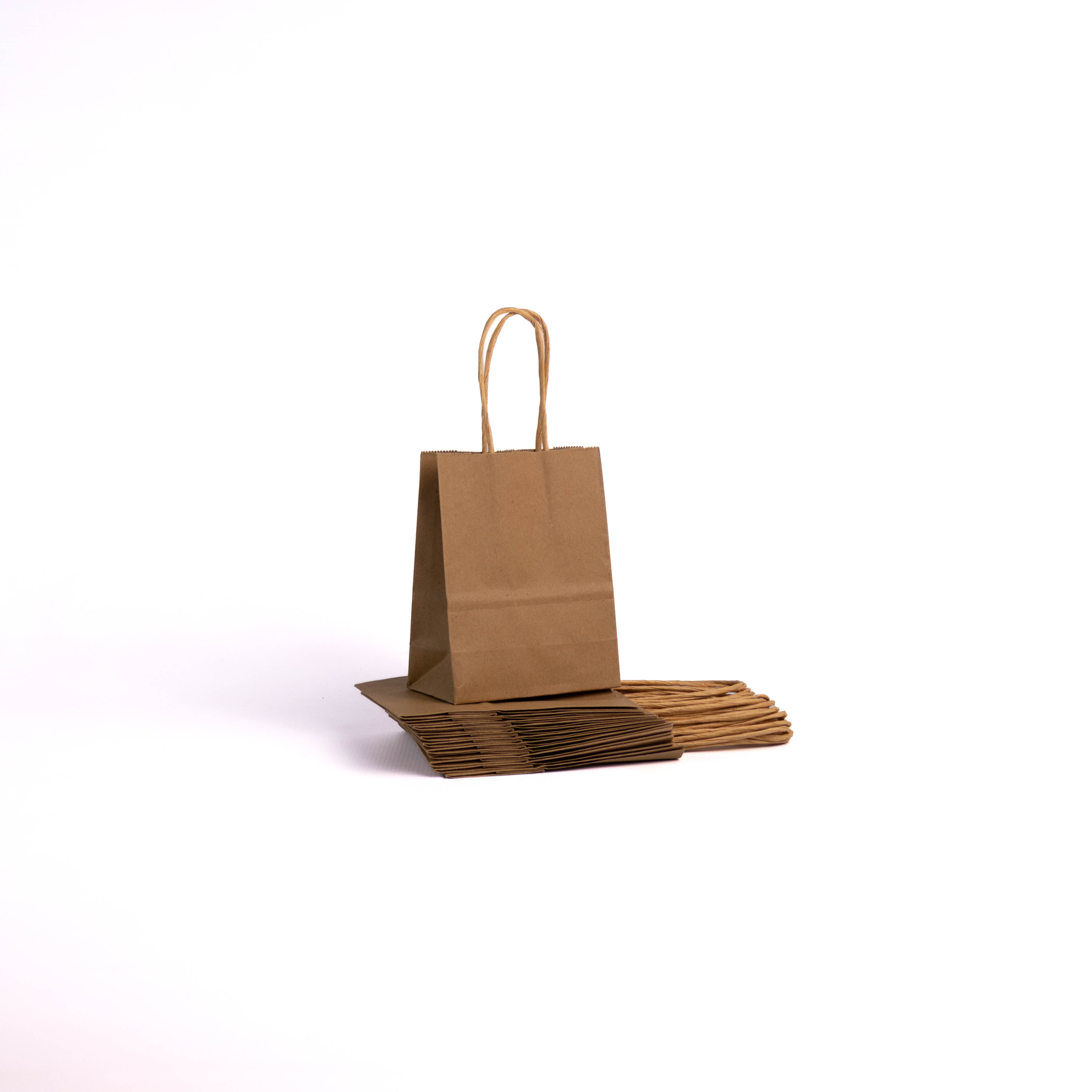A6 Paper Gift Bag With Straw Handle - 12 Bags - Image 12