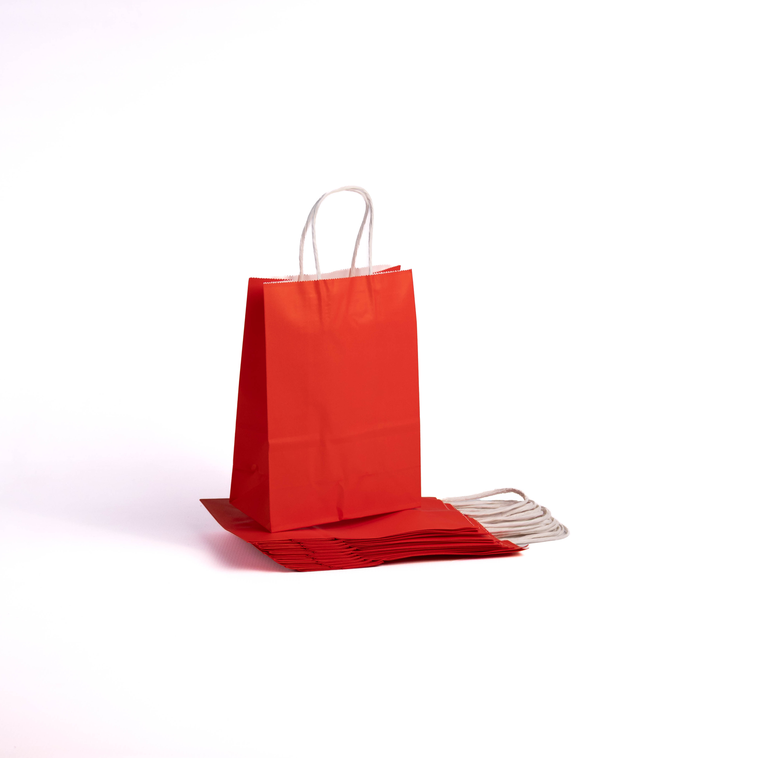 A5 Paper Gift Bag With Straw Handle - 12 Bags - Image 15